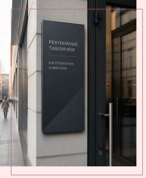 Рекламные таблички в Пушкине по цене от 4868 р. | Аванза-Пшн