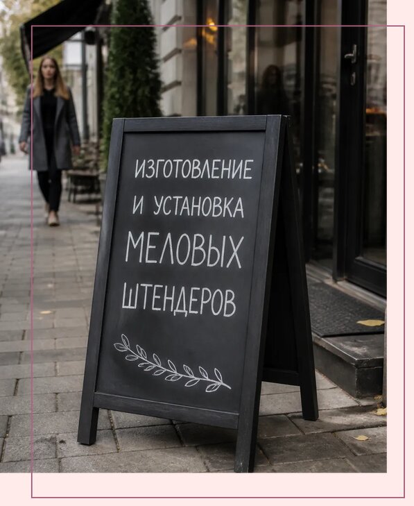 Меловые штендеры в Пушкине по цене от 7031 р. | Аванза-Пшн